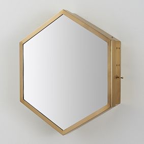 Hexagon Jewelry Wall Safe