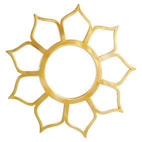 Metal Flower Mirror
