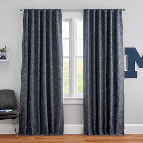 True Blue Denim Blackout Curtain