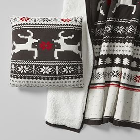St. Jude Fair Isle Throw &amp; Pillow Cover Set
