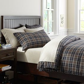 Classic Plaid Organic Duvet Cover &amp; Pillowcases