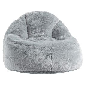 Iced Faux-Fur Quarry Leanback Lounger