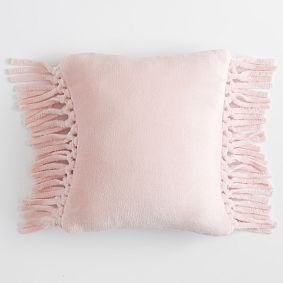 Bohemian Fringe Plush Square Pillow