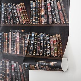 Harry Potter™ Bookshelf Wallpaper, 3'x9'