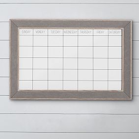 Pinboard Framed Calendar, Northfield Charcoal