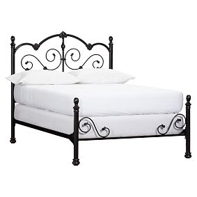Amanda Iron Scroll Canopy Bed