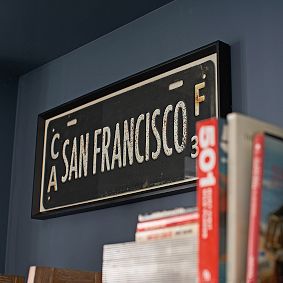 San Francisco Framed Art, 33.25"x14.25"