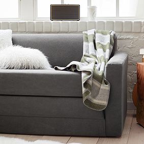 Striped Wool Blend Throw