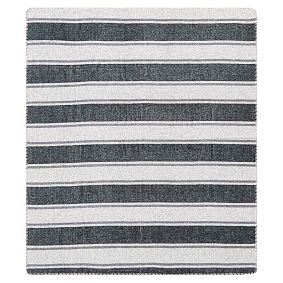Striped Wool Blend Throw