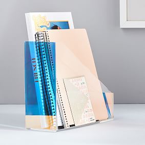 Acrylic Iridescent Magazine Holder
