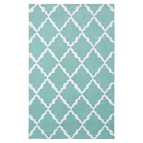 Lattice Rug, Blue
