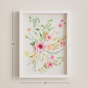 Monique Lhuillier Jolie Garden Framed Art