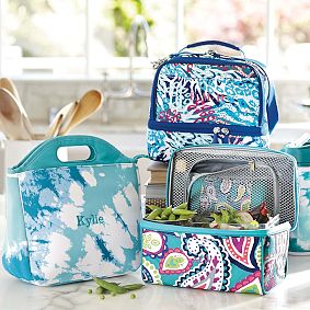 Gear-Up Pool Paisley Retro Lunch Bag
