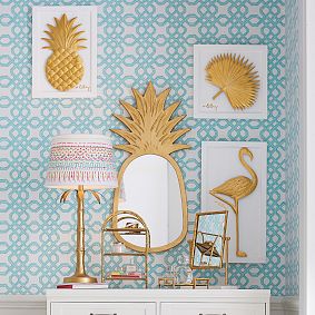 Gold Bamboo Vanity Mirror