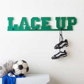 Lace Up Wall Hook Organizer