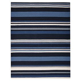 League Stripe Wool Rug, 3x5