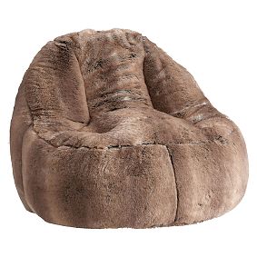 Wolf Faux-Fur Leanback Lounger