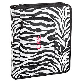 Gear-Up Black Zebra Homework Holder