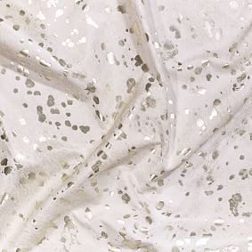 Speckled Gold Metallic Cow Hide Rug