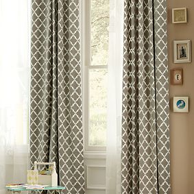 Flower Applique Sheer Curtain