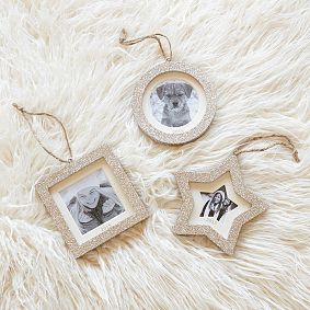 Glitter Picture Frame Ornaments