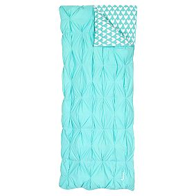 Pintuck Sleeping Bag &amp; Pillowcase, Pool Sweethearts