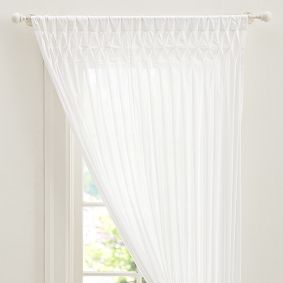 Smocked Sheer Curtain