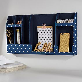No Nails Fabric Wall Organizer, Dottie