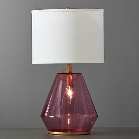 Glass Diamond Table Lamp