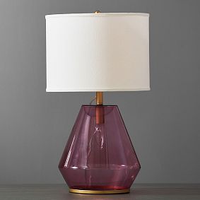Glass Diamond Table Lamp