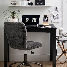 Open Box:  Sherpa Airgo Swivel Desk Chair - Charcoal