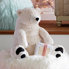 Giant Polar Bear Rockin Plush Speaker
