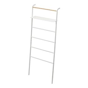 Tower Leaning Ladder Hanger With Shelf