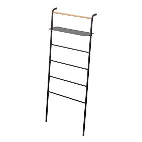 Tower Leaning Ladder Hanger With Shelf