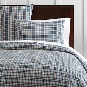 Heathered Plaid Duvet Cover