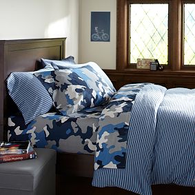 Tonal Stripe Favorite Tee Duvet Cover &amp; Pillowcases