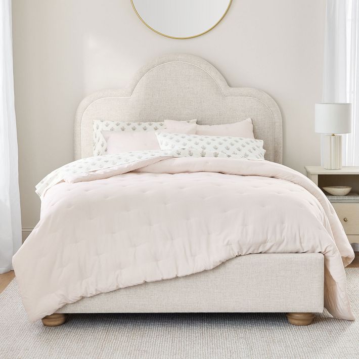 Chelsea Upholstered Classic Bed | Pottery Barn Teen