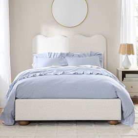 Millie Wavy Upholstered Classic Bed