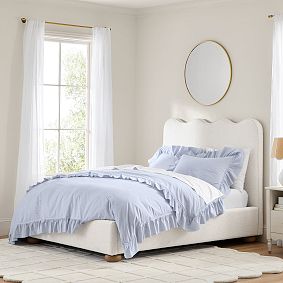 Millie Wavy Upholstered Classic Bed