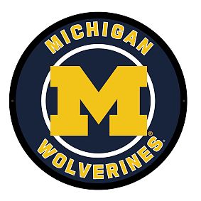 College Logo LED Round Wall Decor