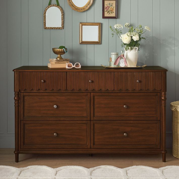 Drawer - ローヘン  ウールジレ Chris Loves Julia 7-Drawer Scallop Dresser (56w x 19d