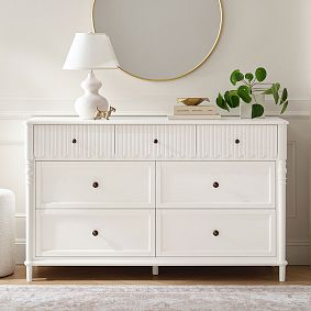 Chris Loves Julia 7-Drawer Scallop Dresser (56w x 19d")