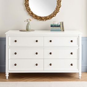 Chris Loves Julia Turned Wood 6-Drawer Dresser (56w x 19d")