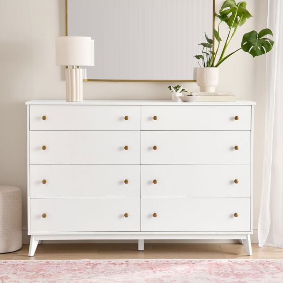 white dresser gold hardware Butler Lark 6 Drawer adding a touch of sophistication to its overall design Signature Design by Ashley Socalle