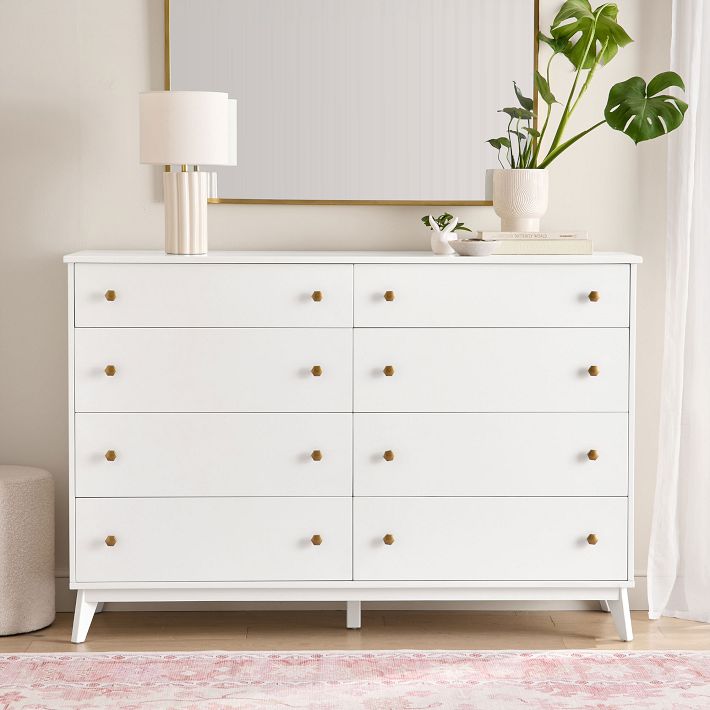 white 8 drawer dresser Wlive Fabric for Bedroom Tall Dresser with Drawers Storage Tower with Fabric Bins Double Dresser Chest of Drawers for Closet Living Room Hal clean foil surface Keaton 8 Drawer Grand Dresser,