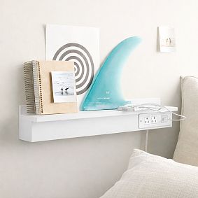 No Nails Plug-In Charging Ledge with USB A/C (24")