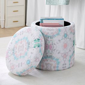 Kendra Scott Round Storage Ottoman