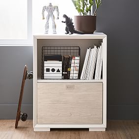 Callum Shelf with 1-Drawer Storage Cabinet (25")