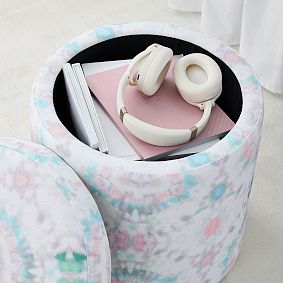 Kendra Scott Round Storage Ottoman