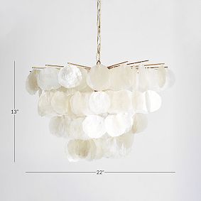 Large Capiz Chandelier (22")